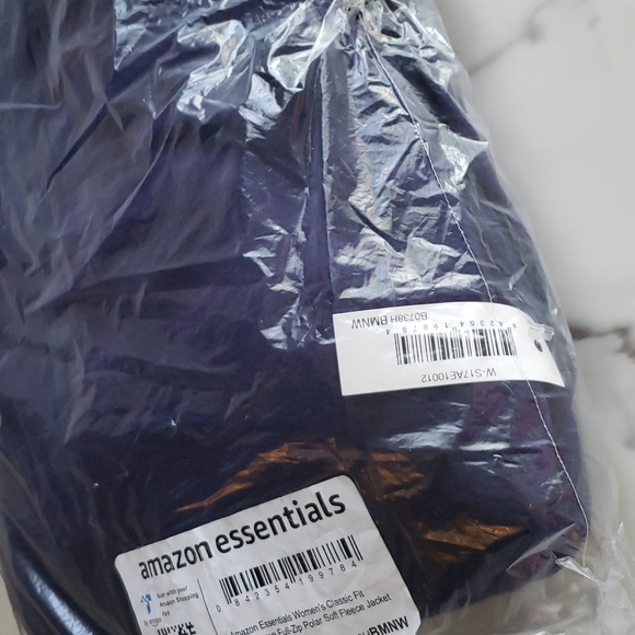 Amazon Essentials Classic-Fit Full-Zip Navy Polar Soft Fleece Jacket Size XXL - Picture 5 of 7
